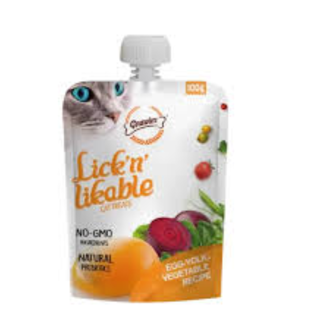 LICK N LICKABLE EGG, YOLK & VEGETABLE RECIPE 100GR